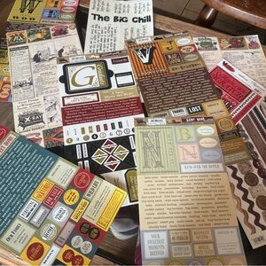 Vintage-Inspired Home Design Sticker Set